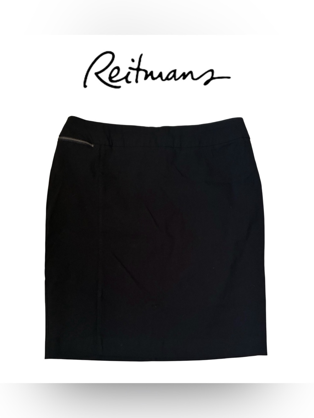 BLACK PENCIL SKIRT REITMANS